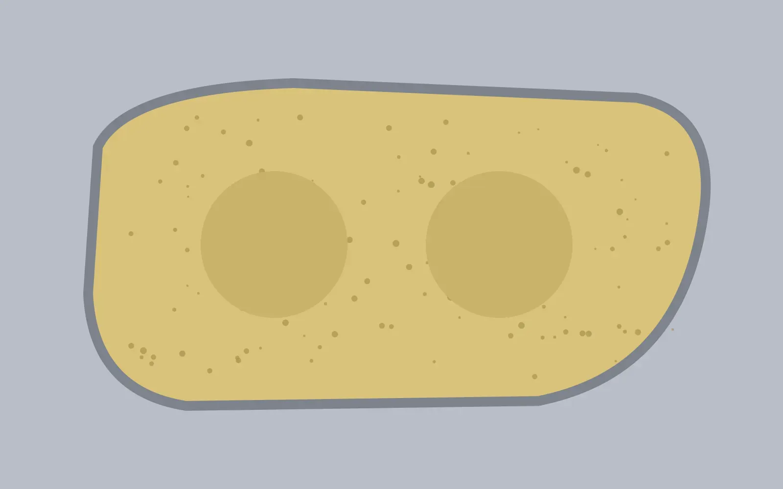 Illustration of a yellowed, cloudy headlight
